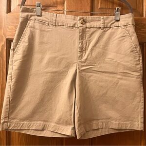 Boyfriend shorts, khaki. 7” length. Gap